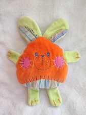 Doudou peluche lapin  plat