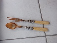 Couverts à  salade, manche en