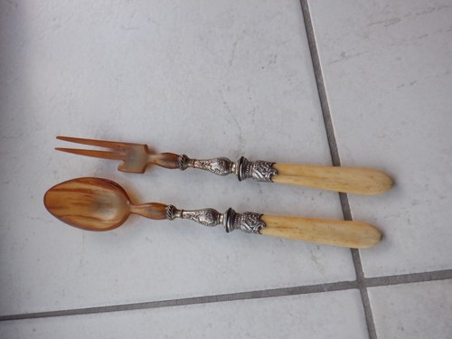 Couverts salade manche en - manche,
