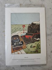 3 lithographies hergé tintin