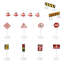  6 ensembles de simulation routière panneaux de signalisation enfants jouets