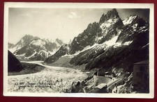 cpa Chamonix mer de glace chemin de fer du Montenvers. Julien Fres photo & édit.