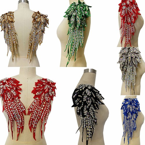 Paire fleur applique - 1,