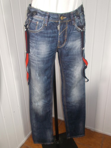 Pantalon jean délavé - , usé