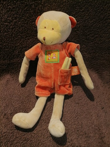 Doudou peluche musical singe