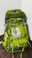 Sac à dos de randonnée Osprey Aether 60L couleur vert bretelles réglables log...