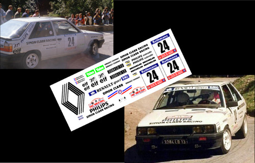 Decals renault 11 - 1/43], turbo