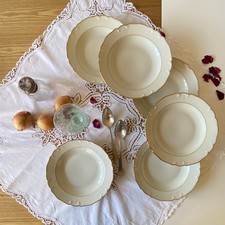 6 assiettes creuses porcelaine
