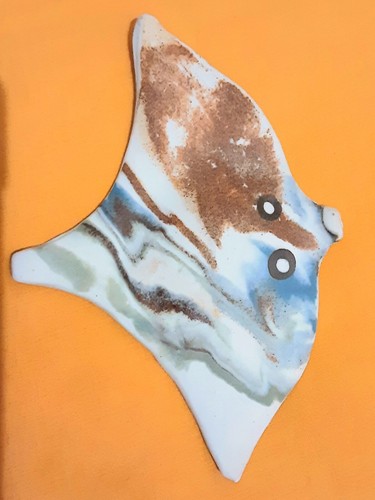 Sifflet poisson raie manta en - poisson, (en