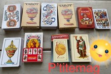 Lot Jeu 78 cartes Tarot X 2 repro Gaudais 1860, Tarot 26,40,50 cartes Fournier