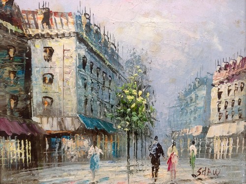 Hst huile sur toile - hst, signé