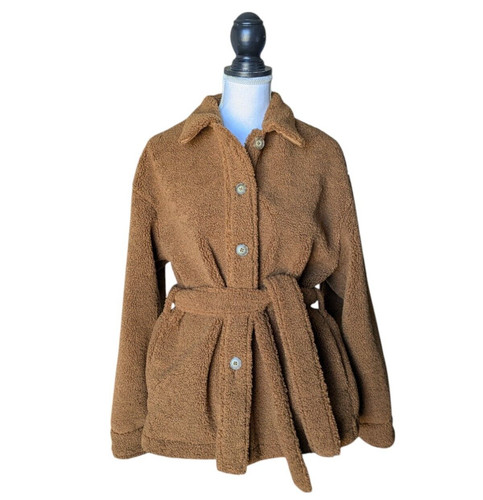 Uniqlo brown pile lined - u,