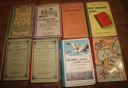 Lot anciens manuels - lot, 8
