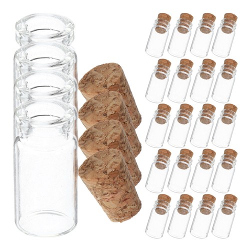 Pcs mini glass bottles for - 24,