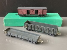 JEP échelle HO lot de 3 WAGONS MARCHANDISES   6663 - 6670 - 6694 années 50 / 60