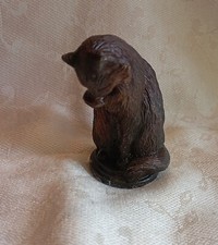 Figurine Statue bronze Chat   1986 Ed Franklin Mint DN4905
