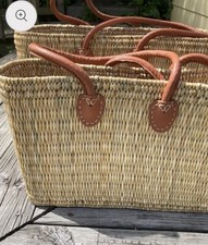 Panier Artisanal Jonc et Cuir