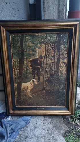 Tableau ancien scène de - "scène,