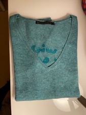 PULL BÉRÉNICE - 100% CACHEMIRE - VERT TURQUOISE - TAILLE XS - NEUF !