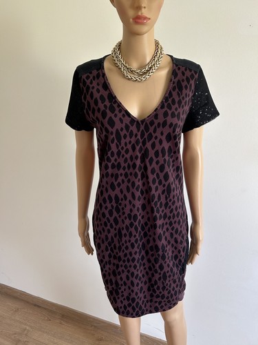 Robe sweat violette - et, noire