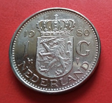 Monnaie Pays Bas 1 Gulden 1980 Nickel  KM#184a  [1335]