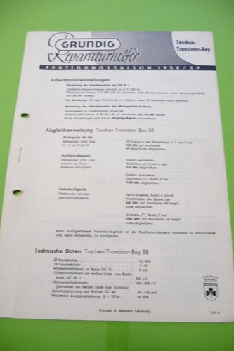 Manuel service pour grundig - pour,