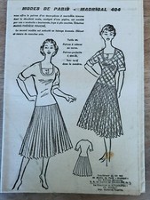 ANCIEN PATRON MADRIGAL N° 404  MARINIERE KIMONO  ANNEE 1950 TAILLE 44