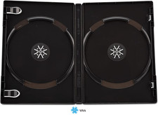 Boîtier double DVD - Clip & pochette transparente - VIVA Elite Noir