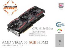  AMD RADEON VEGA56 ASUS Bootscreen 8GB Ram HBM2  Mac Pro Mojave/Monterey/Sonoma