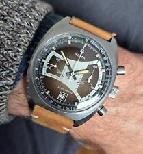 Yema Sous Marine Chronograph Vintage Diver’s  670 745! Fantastic Fumé Brown Dial