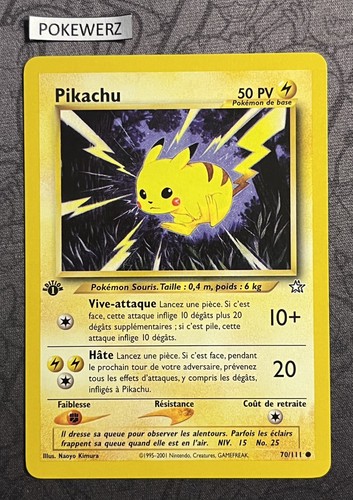 Carte pokemon pikachu 111 - carte,