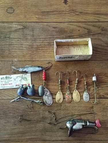 Lot anciens leurres et - d'anciens,