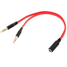 Cable Adaptateur Splitter Y Jack 3.5mm Femelle TRRS a 2 Double AUX Male TRS