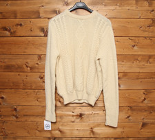 Pull BARBOUR Taille 44 Usagé (Sa1804) Beige Vintage