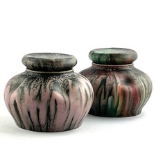 POTS Grés EUGÈNE BAUDIN POTERIE DE MONACO Céramique Art Nouveau 19th, massier...