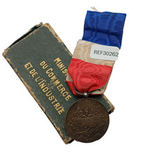 6.15/10/25 (REF30262) Médaille civile en boite commerce + boite  french medal