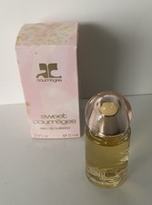 Miniatures de parfum COURREGES SWEET pleine EDT 5 ml + boite  tachée