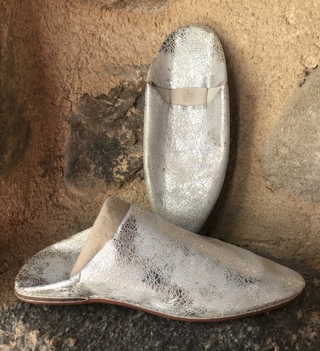 Babouches cuir très souple - très,