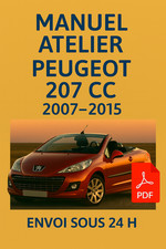 Manuel Atelier Peugeot 207 CC 2007-2015 RTA Revue Technique Français Auto CD PDF