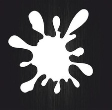 Autocollant sticker voiture moto tache blanc deco vinyle casque