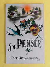 CPA SUISSE Une PENSÉE de CORCELLES sur CHAVORNAY à Robert CHASSAGNARD en 1932
