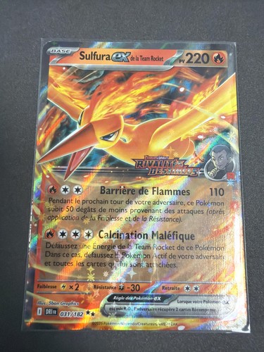 Carte pokémon sulfura de - ex,