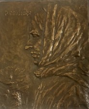 MÉDAILLE PLAQUE EN BRONZE