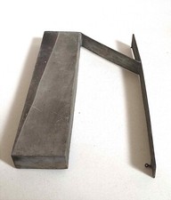 Lettre métal N Art Déco