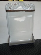 Ancien Porte Ustensiles de Cuisine en Tôle Emaillée bleu et bleu