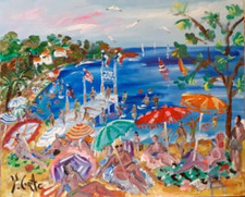 Tableau d'Yvon Grac, Plage