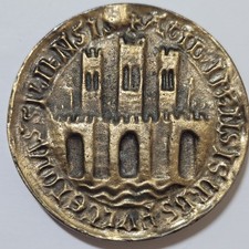 France Médaille Sceau Médiéval de la Ville de Marseille XX Siècle