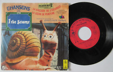 Générique 1 Rue sésame - La ballade de l 'escargot- Ades -TF1 - 45T