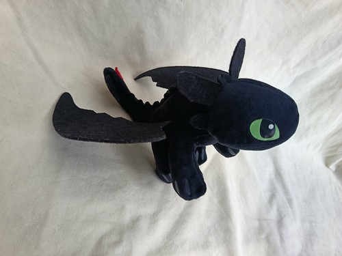 Peluche dragon noir krokmou - noir,