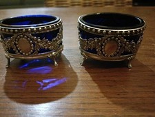 Paire de Salerons salières en